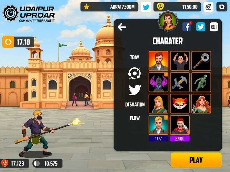 Udaipur Uproar character customization screen